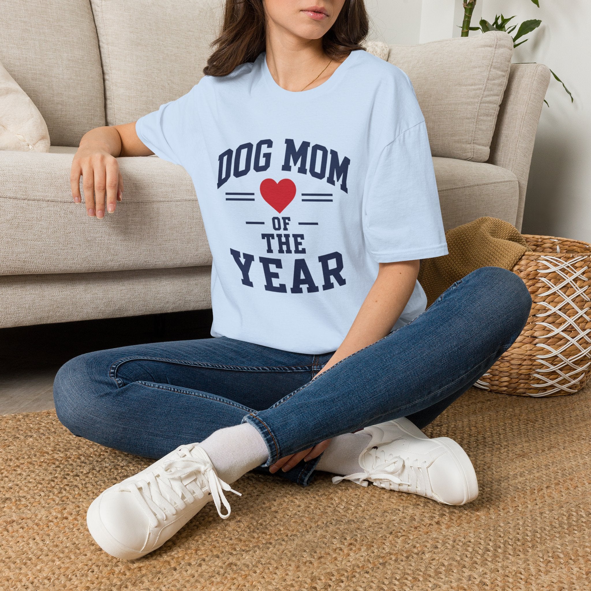 Dog Mom of the Year Heart Graphic