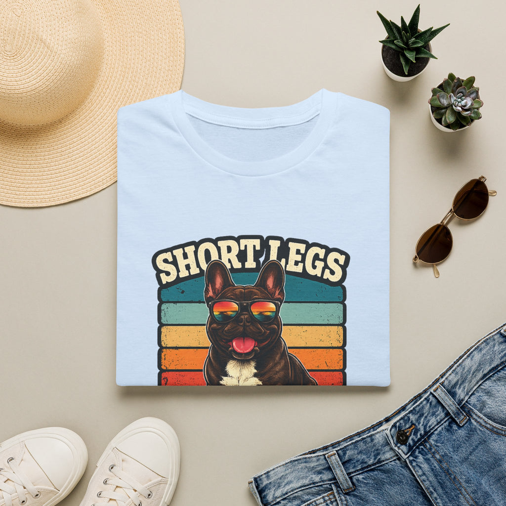 Short Legs Big Attitude T-Shirt — Retro French Bulldog Graphic Tee