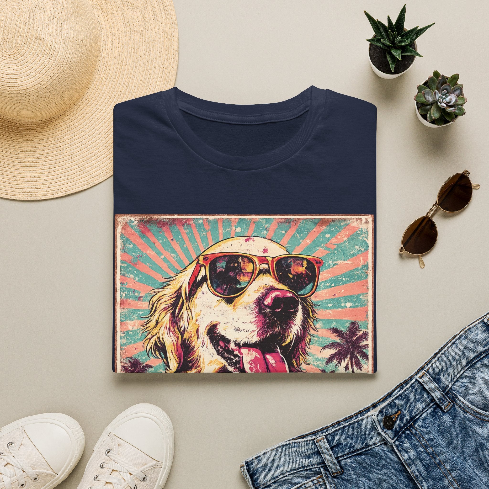 Golden Retriever Retro Tee — "In My Golden Era" Graphic T-Shirt
