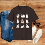 Ghost Dogs Halloween T-Shirt — Cute Puppy Ghosts with Pumpkin Design