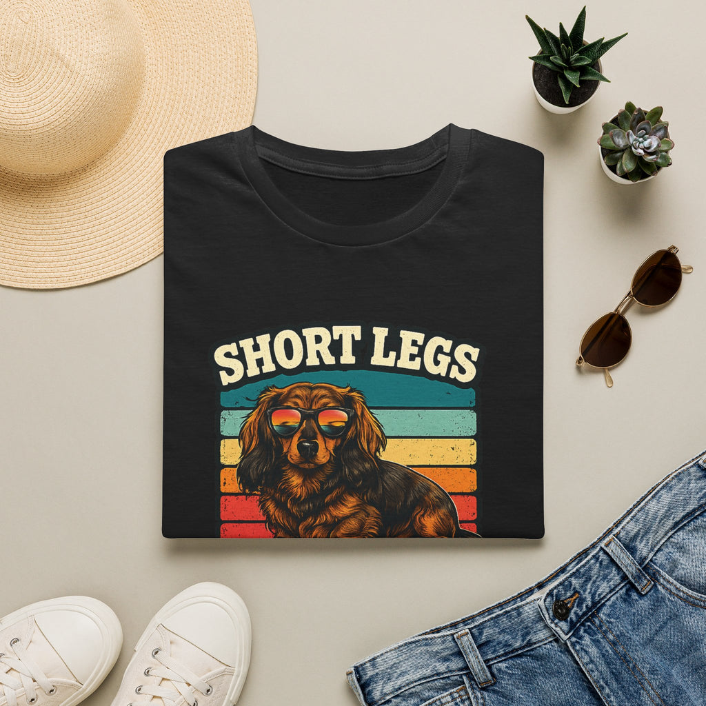 Short Legs Big Attitude T-Shirt — Retro Dachshund Dog Tee