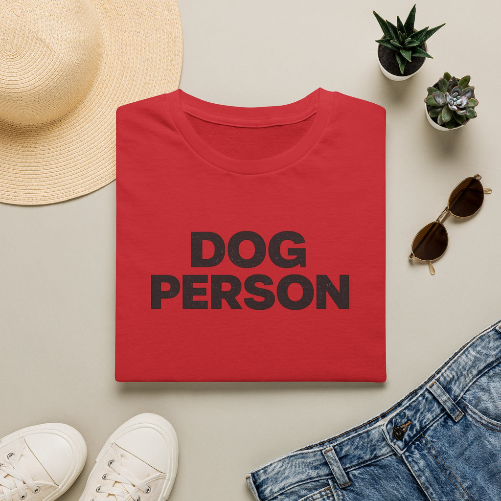 Dog Person T-Shirt — Bold Text Graphic Tee for Dog Lovers