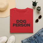 Dog Person T-Shirt — Bold Text Graphic Tee for Dog Lovers