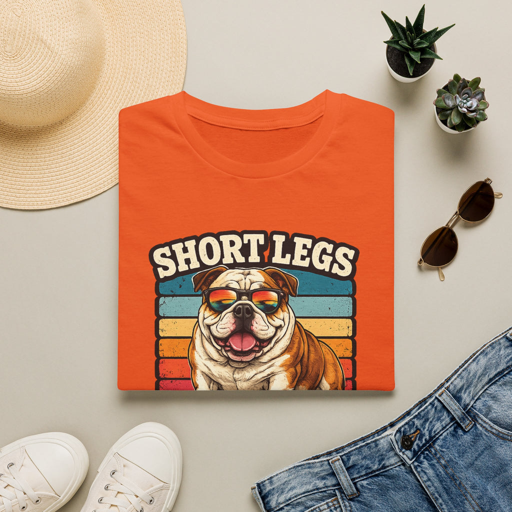 Bulldog Short Legs, Big Attitude Retro T-Shirt