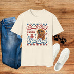 Bad Day to Be a Hot Dog T-Shirt — Retro Patriotic Dog Graphic Tee